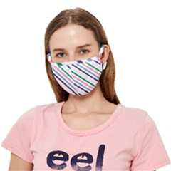 Retro Vintage Stripe Pattern Abstract Crease Cloth Face Mask (adult)