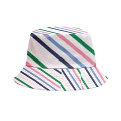 Retro Vintage Stripe Pattern Abstract Inside Out Bucket Hat