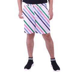 Retro Vintage Stripe Pattern Abstract Men s Pocket Shorts