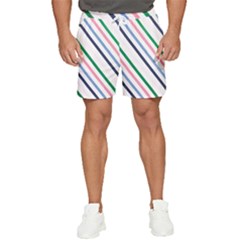 Retro Vintage Stripe Pattern Abstract Men s Runner Shorts