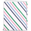 Retro Vintage Stripe Pattern Abstract 8  x 10  Softcover Notebook View2