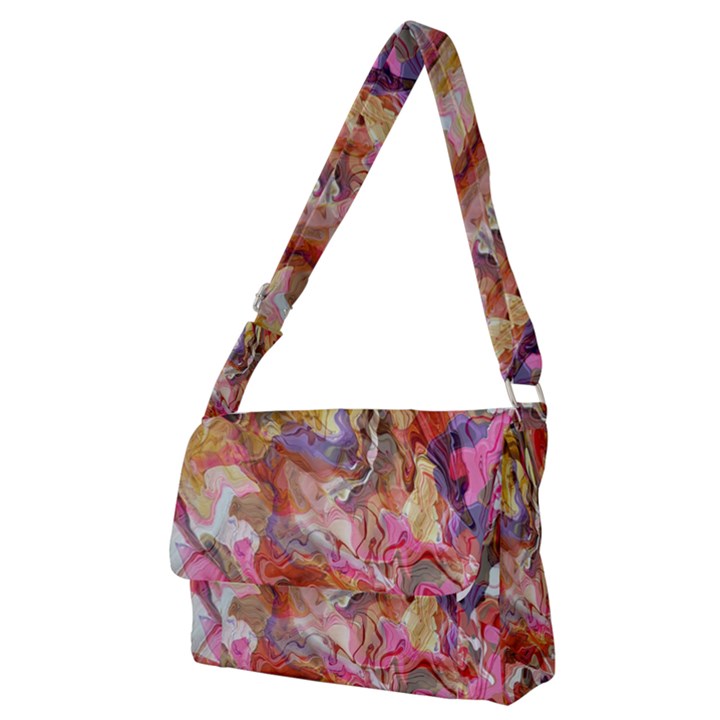 Abstract wings Full Print Messenger Bag (M)