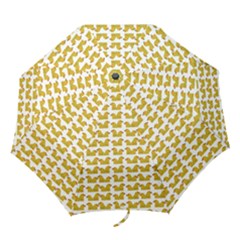 Little Bird Motif Pattern Wb Folding Umbrellas by dflcprintsclothing