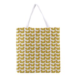 Little Bird Motif Pattern Wb Grocery Tote Bag by dflcprintsclothing