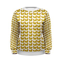 Little Bird Motif Pattern Wb Women s Sweatshirt