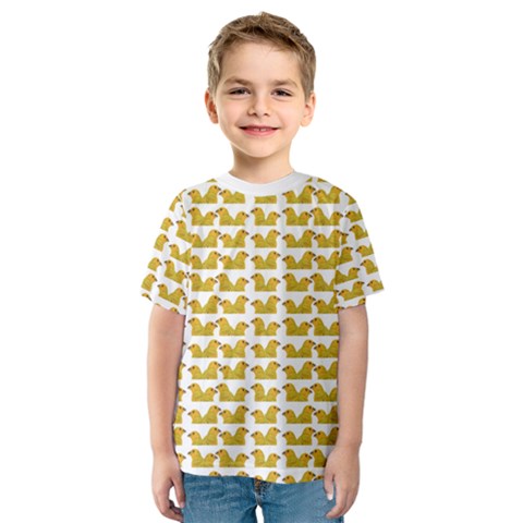 Little Bird Motif Pattern Wb Kids  Sport Mesh T-shirt by dflcprintsclothing