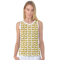 Little Bird Motif Pattern Wb Women s Basketball Tank Top by dflcprintsclothing