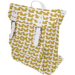 Little Bird Motif Pattern Wb Buckle Up Backpack by dflcprintsclothing