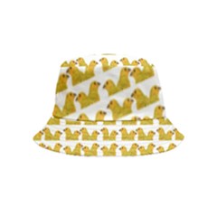 Little Bird Motif Pattern Wb Bucket Hat (kids)