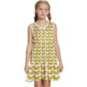 Little Bird Motif Pattern Wb Kids  Sleeveless Tiered Mini Dress View1