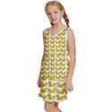 Little Bird Motif Pattern Wb Kids  Sleeveless Tiered Mini Dress View2