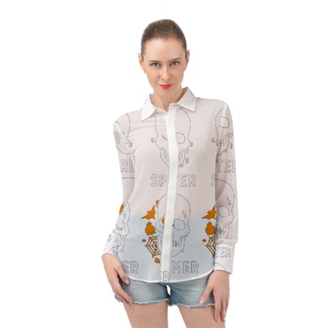 4seasons Long Sleeve Chiffon Shirt by Sparkle