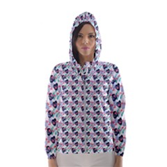 Beautiful Pattern Women s Hooded Windbreaker