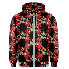 Floral Geometry Men s Zipper Hoodie