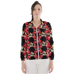 Floral Geometry Women s Windbreaker