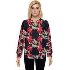 Floral Geometry Hidden Pocket Sweatshirt