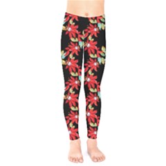 Floral Geometry Kids  Classic Winter Leggings