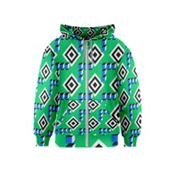 Beauitiful Geometry Kids  Zipper Hoodie