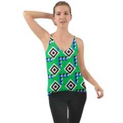 Beauitiful Geometry Chiffon Cami by Sparkle