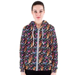 Beautiful Pattern Women s Zipper Hoodie