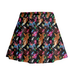 Beautiful Pattern Mini Flare Skirt by Sparkle