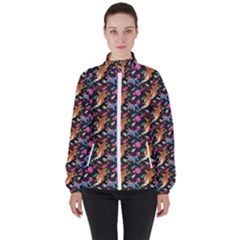 Beautiful Pattern Women s High Neck Windbreaker by Sparkle