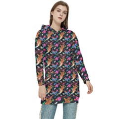 Beautiful Pattern Women s Long Oversized Pullover Hoodie