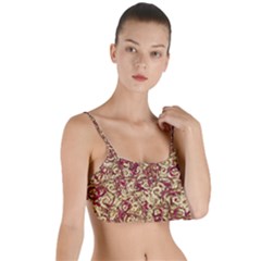 Apple Leftovers Collage Random Pattern Layered Top Bikini Top  by dflcprintsclothing