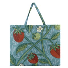 Spring Time Zipper Large Tote Bag