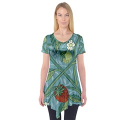 Spring Time Short Sleeve Tunic  by AlexandrouPrints