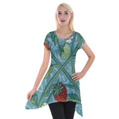 Spring Time Short Sleeve Side Drop Tunic by AlexandrouPrints