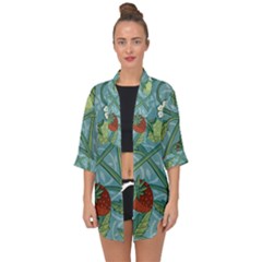 Spring Time Open Front Chiffon Kimono by AlexandrouPrints