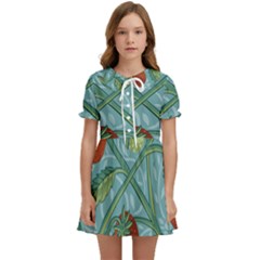 Spring Time Kids  Sweet Collar Dress