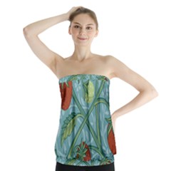 Spring Time Strapless Top by AlexandrouPrints