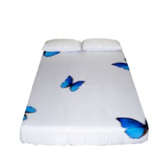 Butterfly-blue-phengaris Fitted Sheet (full/ Double Size) by saad11