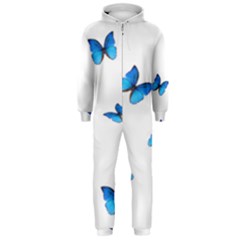 Butterfly-blue-phengaris Hooded Jumpsuit (men)