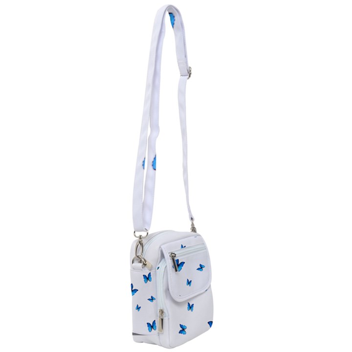 Butterfly-blue-phengaris Shoulder Strap Belt Bag