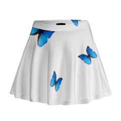 Butterfly-blue-phengaris Mini Flare Skirt