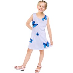 Butterfly-blue-phengaris Kids  Tunic Dress