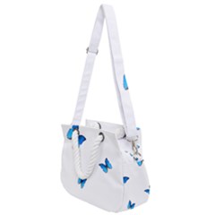 Butterfly-blue-phengaris Rope Handles Shoulder Strap Bag