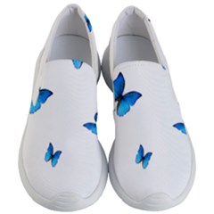 Butterfly-blue-phengaris Women s Lightweight Slip Ons