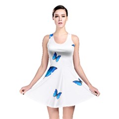 Butterfly-blue-phengaris Reversible Skater Dress by saad11