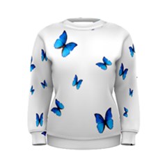 Butterfly-blue-phengaris Women s Sweatshirt