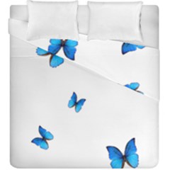 Butterfly-blue-phengaris Duvet Cover Double Side (king Size) by saad11