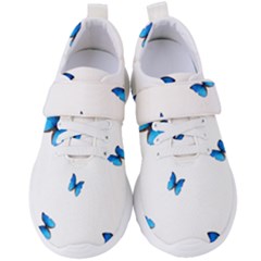 Butterfly-blue-phengaris Women s Velcro Strap Shoes