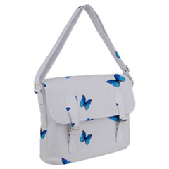 Butterfly-blue-phengaris Buckle Messenger Bag by saad11