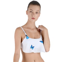 Butterfly-blue-phengaris Layered Top Bikini Top 