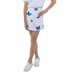 Butterfly-blue-phengaris Kids  Tennis Skirt by saad11