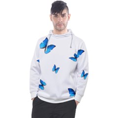 Butterfly-blue-phengaris Men s Pullover Hoodie