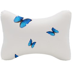 Butterfly-blue-phengaris Seat Head Rest Cushion by saad11